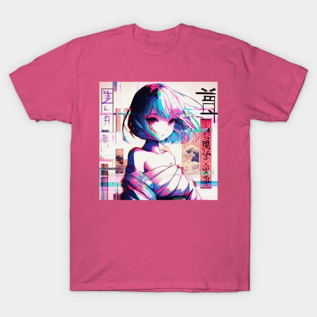 Manga Girl T-Shirt by Donkeh23